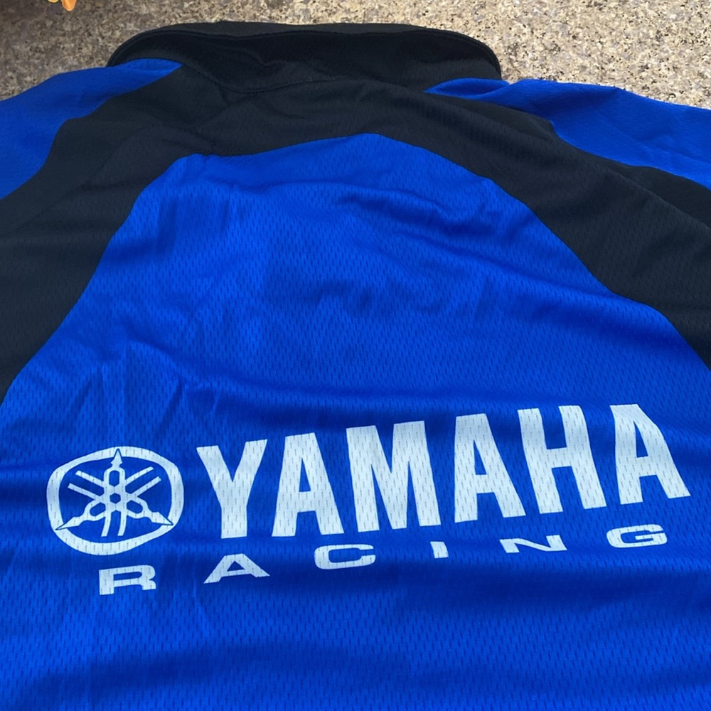 NWT Yamaha Racing Crew Short Sleeve Shirt XXL Blue Black Hot Shoppe Pit USA - Picture 14 of 17